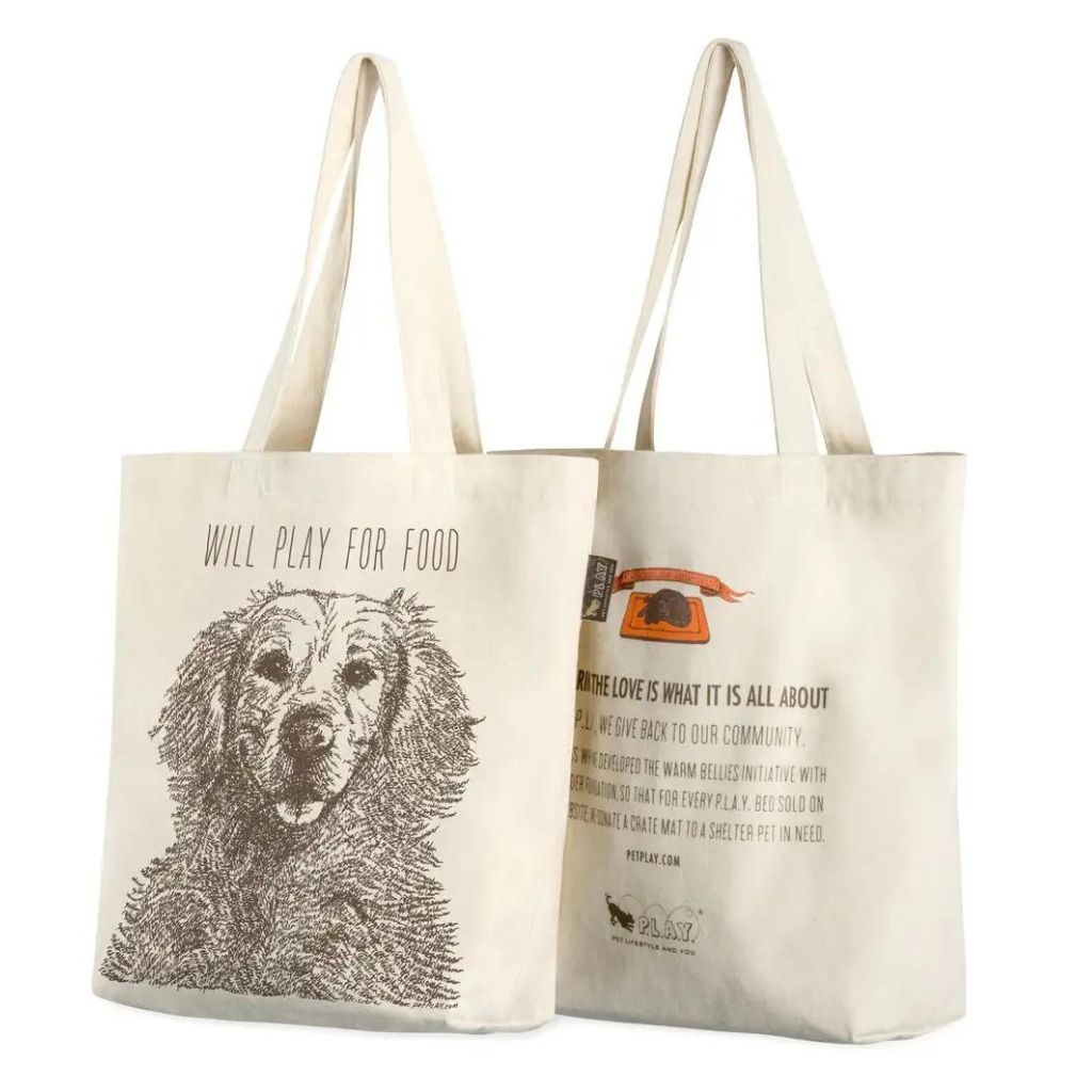 Tote Bag Retriever - Will Play	For Food