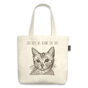 Tote Bag Cat - Cat Rule #1: Blame The Dog