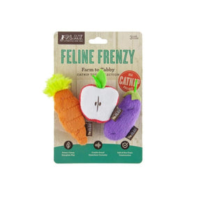 Feline Frenzy Farm To Tabby - Carrot, Half Apple & Eggplant
