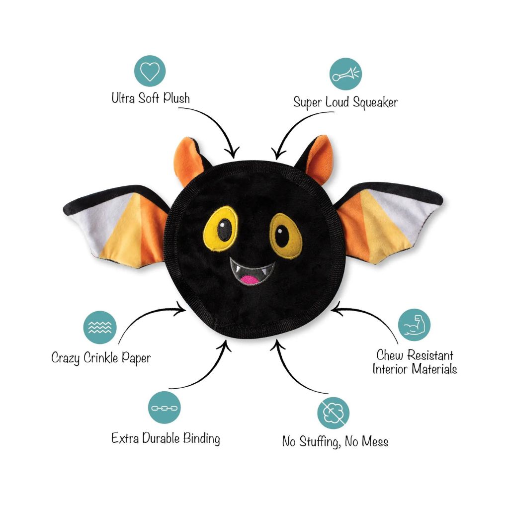 Bats The Way It Is Plush Dog Toy