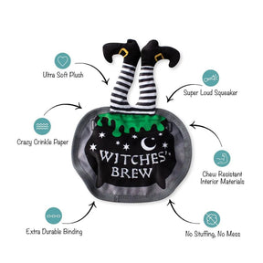 Petshop by Fringe Studio - Drop In For A Spell Witches Plush Dog Toy