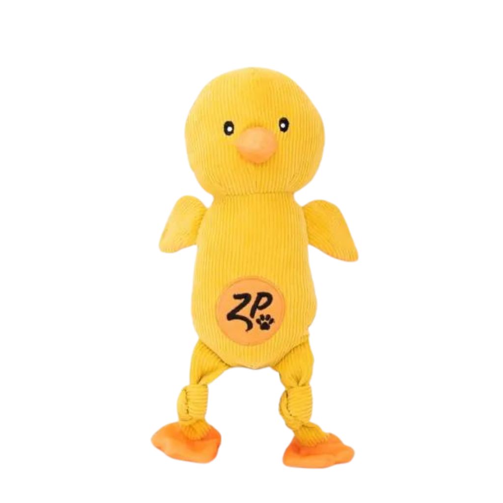 ZippyPaws - Duck Corduroy Cuddlerz With Squeaker