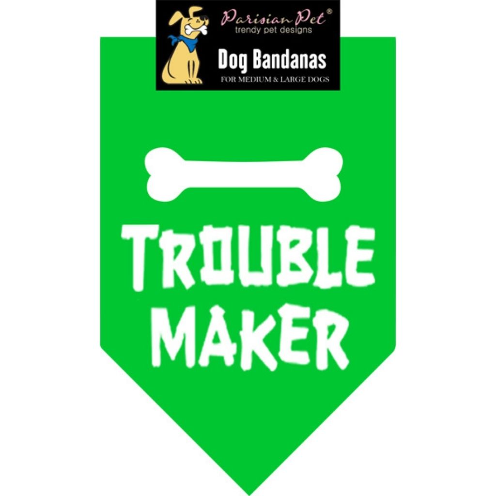 Dog Bandana "Trouble Maker"-Southern Agriculture