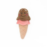 ZippyPaws - Ice Cream NomNomz - Stuffed - 2 Round Squeakers