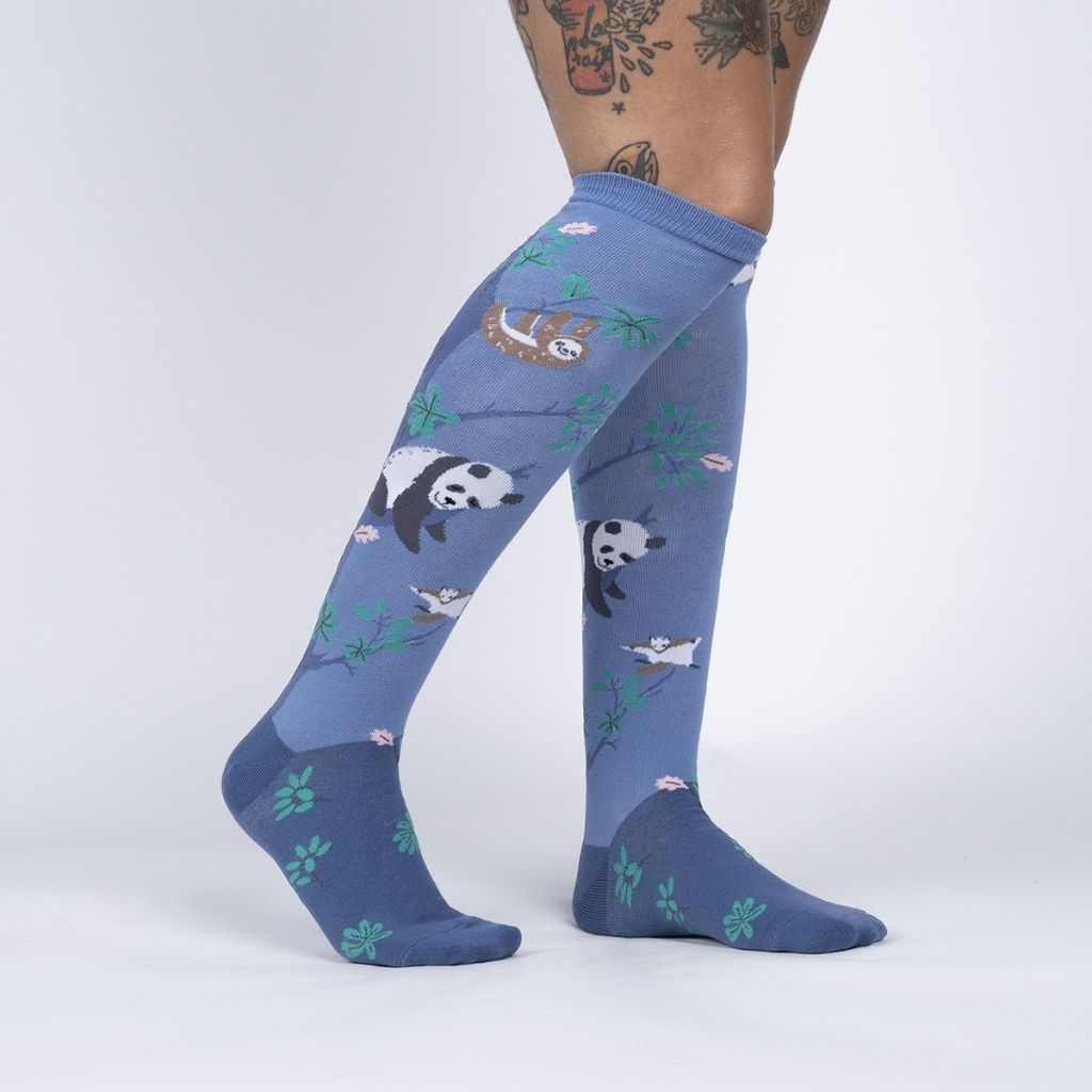 Socks Forest Snooze Knee Highs-Southern Agriculture