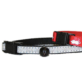 Cat Collar Nylon Adjustable with Reflective Silver