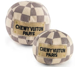 Checker Chewy Vuiton Ball by Haute Diggity Dog-Southern Agriculture