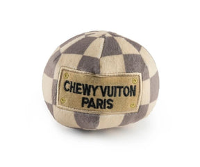 Checker Chewy Vuiton Ball by Haute Diggity Dog-Southern Agriculture