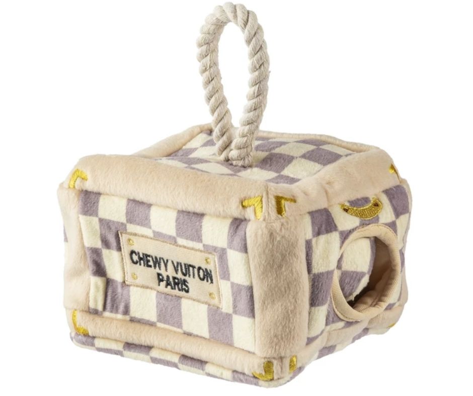 Checker Chewy Vuiton Trunk - Activity House by Haute Diggity Dog-Southern Agriculture