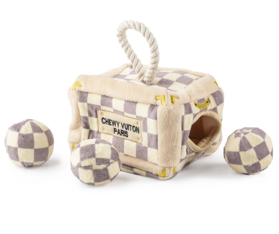 Checker Chewy Vuiton Trunk - Activity House by Haute Diggity Dog-Southern Agriculture