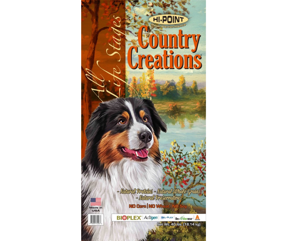 Shawnee Milling Company Hi-Point Country Creations - All Life Stages, Dog Food Recipe Dry Dog Food-Southern Agriculture