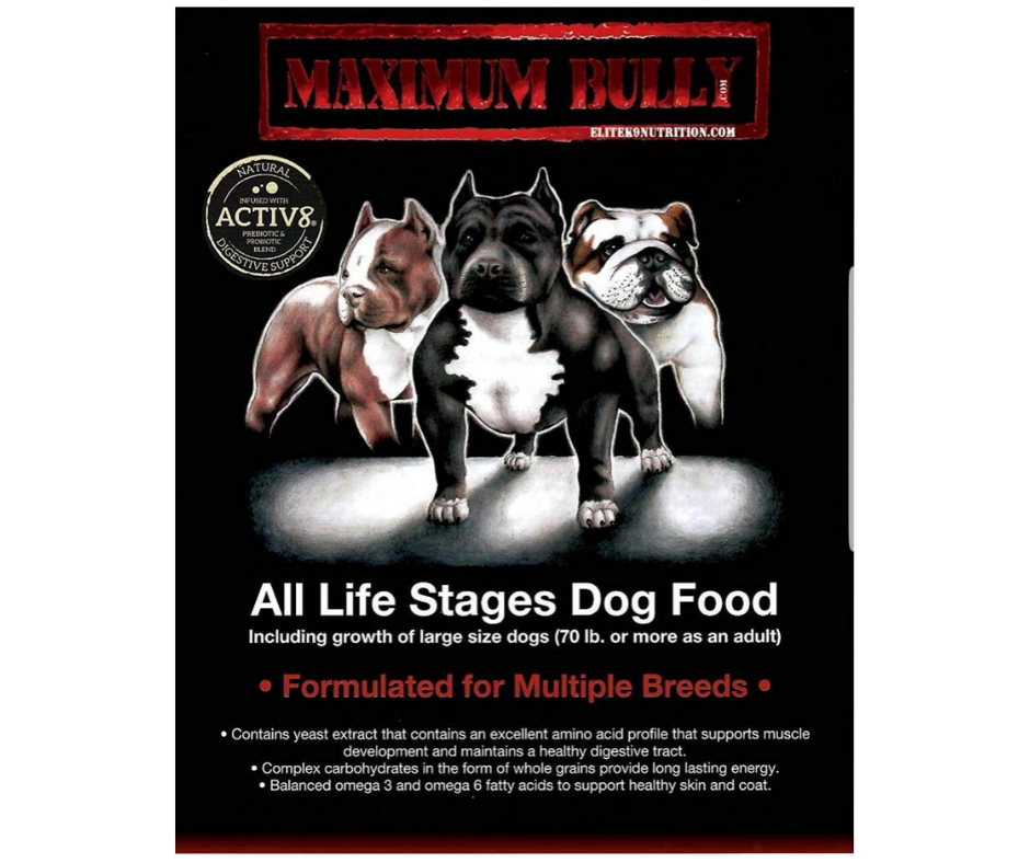 Elite K9 Nutrition - Maximum Bully All Life Stages Formula Dry Dog Food-Southern Agriculture