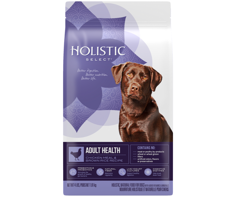 Holistic Select - All Breeds, Adult Dog Chicken Meal & Brown Rice Recipe Dry Dog Food-Southern Agriculture