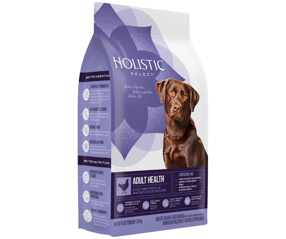 Holistic Select - All Breeds, Adult Dog Chicken Meal & Brown Rice Recipe Dry Dog Food-Southern Agriculture