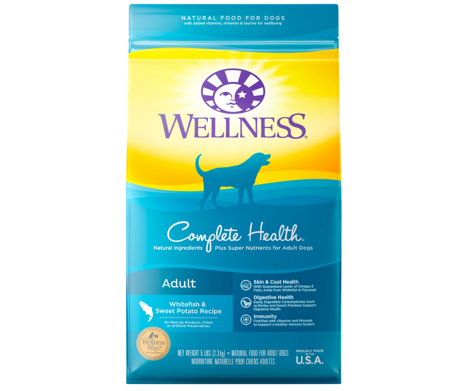 Wellness Complete Health - All Breeds, Adult Dog Whitefish & Sweet Potato Recipe Dry Dog Food-Southern Agriculture
