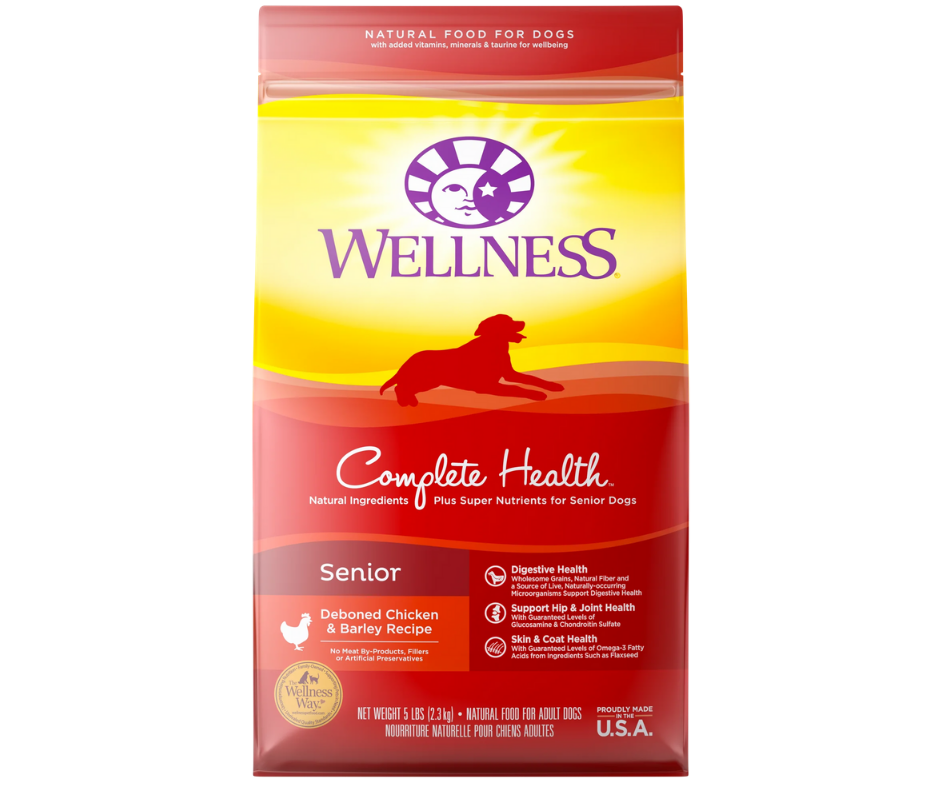 Wellness Complete Health - All Breeds, Senior Dog Deboned Chicken and Barley Recipe Dry Dog Food-Southern Agriculture