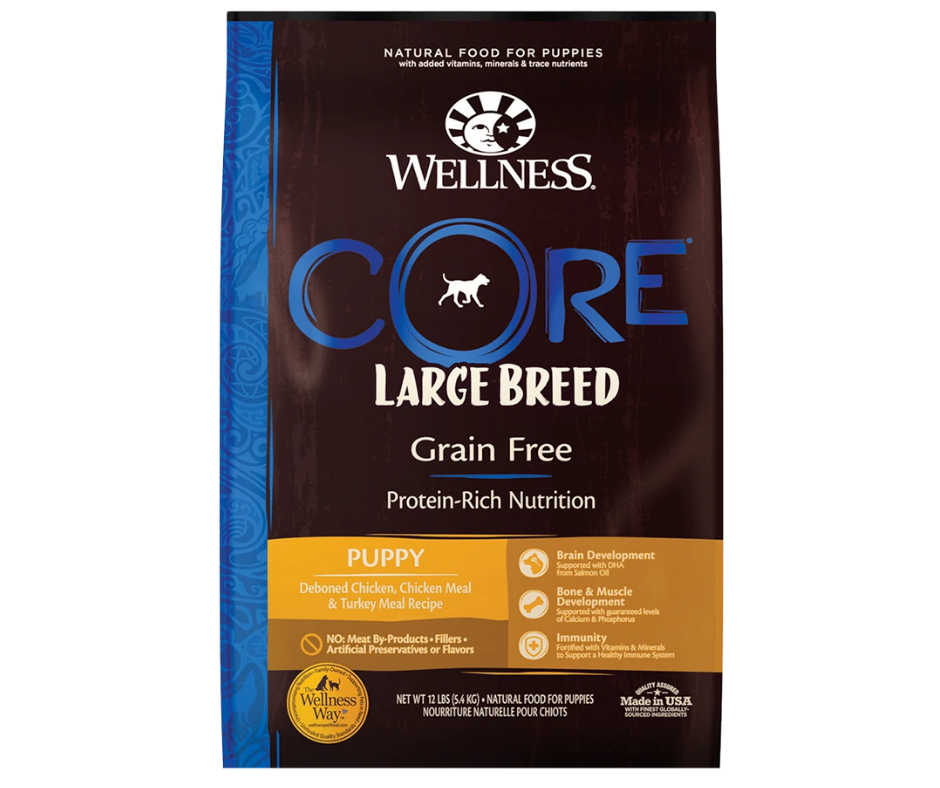 Wellness CORE - Large Breed, Puppy Deboned Chicken, Chicken Meal, and Turkey Meal Recipe Dry Dog Food-Southern Agriculture