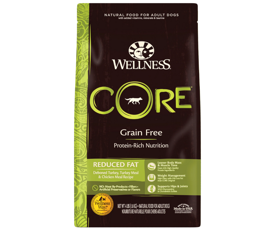 Wellness CORE - All Breeds, Adult Dog Reduced Fat Deboned Turkey, Turkey Meal, and Chicken Meal Recipe Dry Dog Food-Southern Agriculture