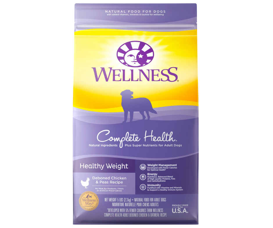 Wellness Complete Health - All Breeds, Adult Dog Healthy Weight Deboned Chicken & Peas Recipe Dry Dog Food-Southern Agriculture