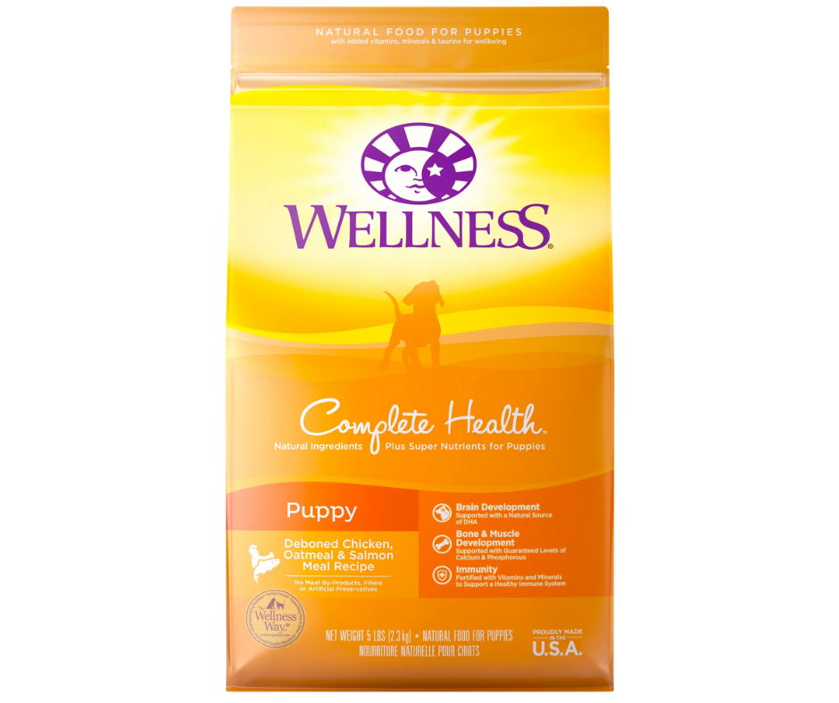 Wellness Complete Health - All Breeds, Puppy Deboned Chicken, Oatmeal, and Salmon Meal Recipe Dry Dog Food-Southern Agriculture