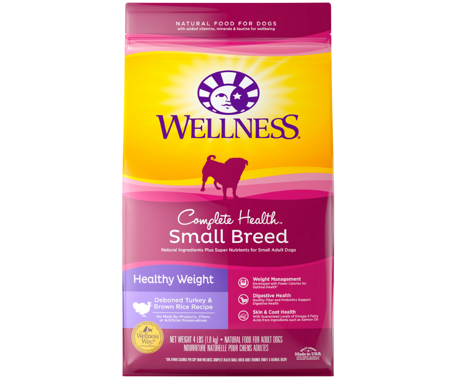 Wellness Complete Health - Small Breed, Adult Dog Healthy Weight, Deboned Turkey and Brown Rice Recipe Dry Dog Food-Southern Agriculture