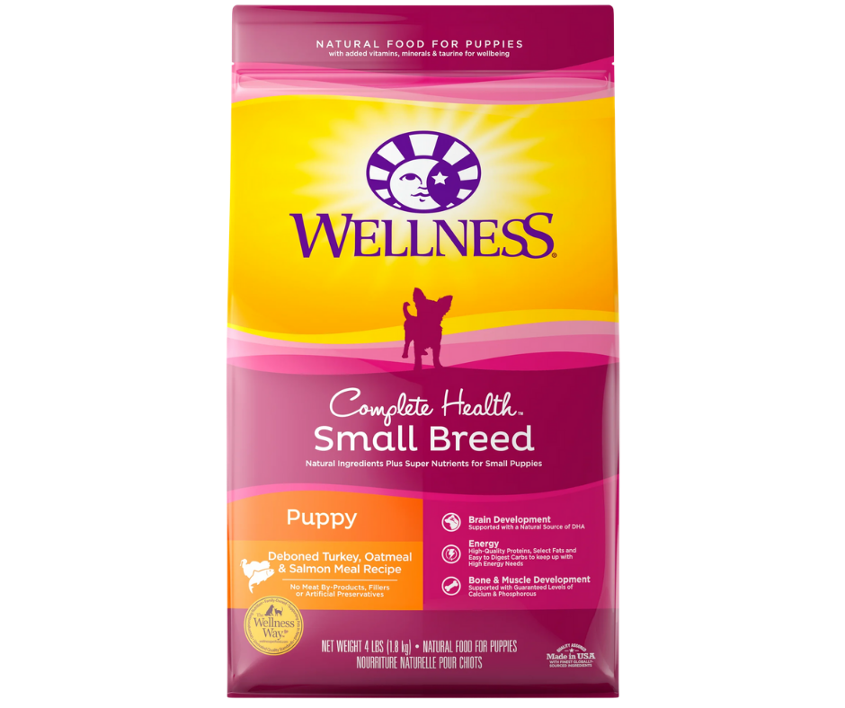 Wellness Complete Health - Small Breed, Puppy Deboned Turkey, Oatmeal, and Salmon Meal Recipe Dry Dog Food-Southern Agriculture