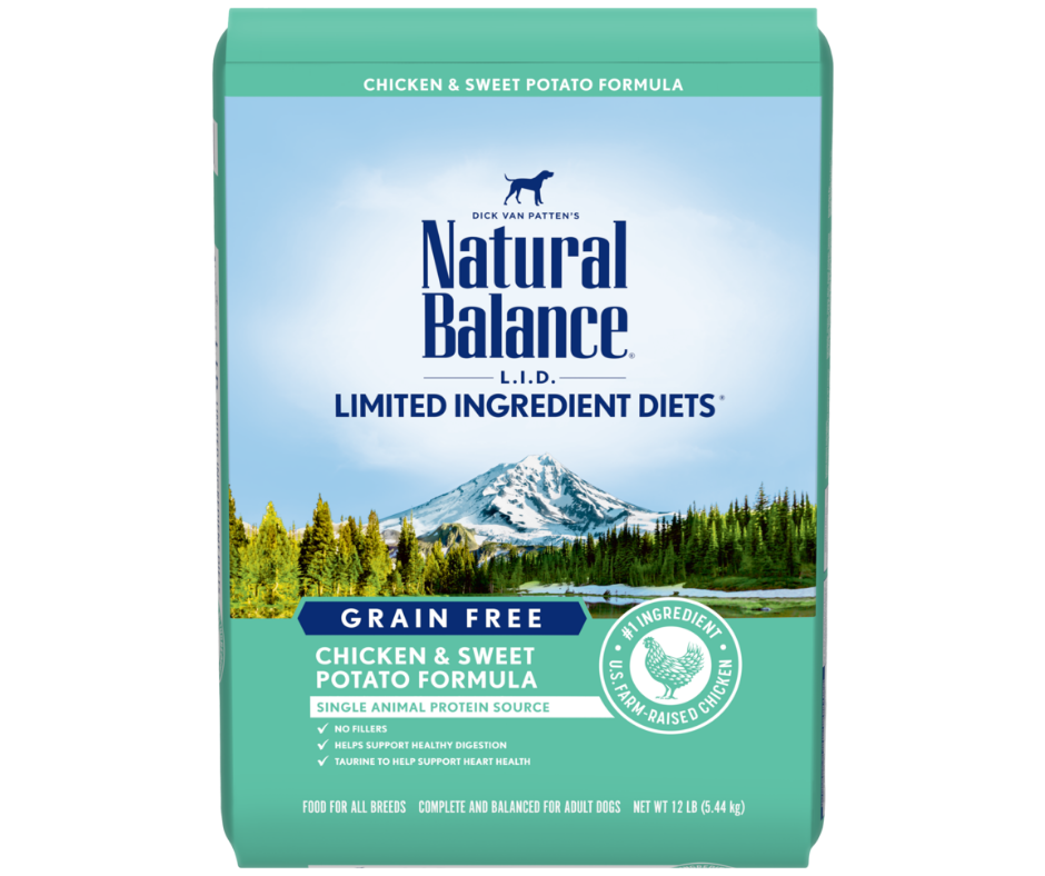 Natural Balance, LID Limited Ingredient Diets - All Breeds, Adult Dog Grain Free Chicken & Sweet Potato Formula Dry Dog Food-Southern Agriculture
