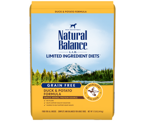 Natural Balance, LID Limited Ingredient Diets - All Breeds, Adult Dog Grain Free Potato & Duck Formula Dry Dog Food-Southern Agriculture