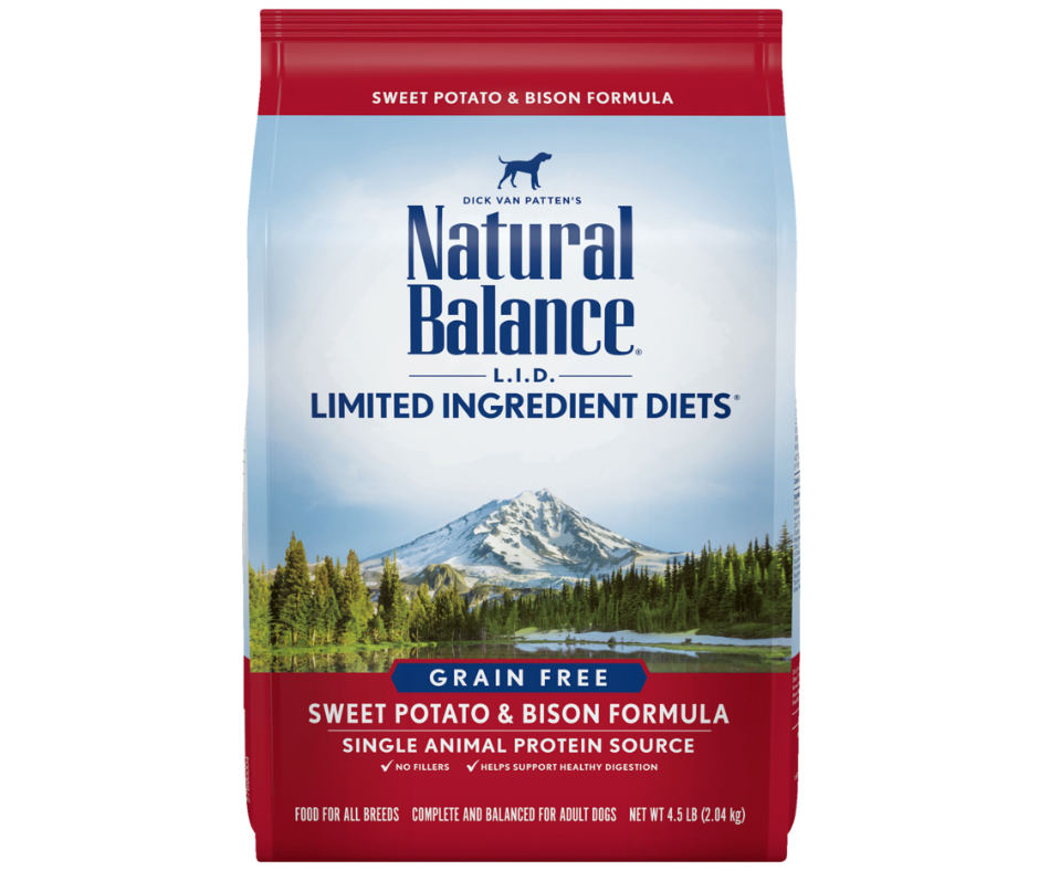 Natural Balance LID Limited Ingredient Diets - All Breeds, Adult Dog Grain Free Sweet Potato & Bison Formula Dry Dog Food-Southern Agriculture