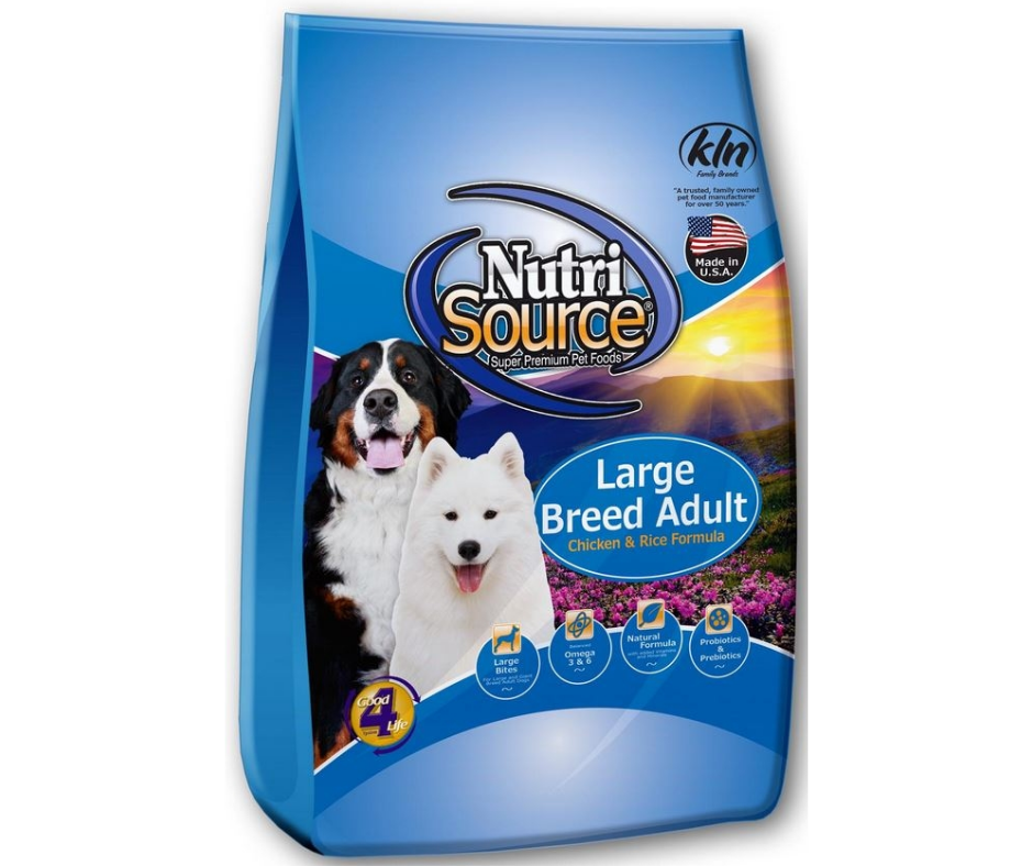 NutriSource - Large Breed, Adult Dog Chicken and Rice Recipe Dry Dog Food-Southern Agriculture