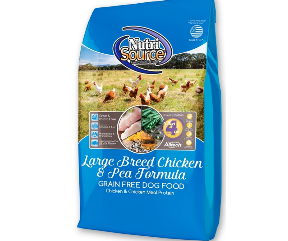 NutriSource - Large Breed, Adult Dog Grain Free Chicken & Pea Recipe Dry Dog Food-Southern Agriculture