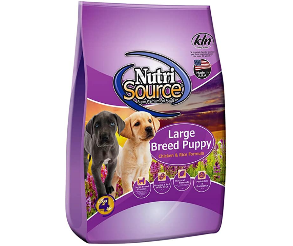 NutriSource Large Breed Puppy Chicken and Rice Formula Dry Dog Food
