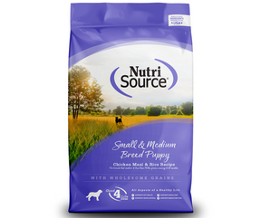 NutriSource - Small/Medium Breed, Puppy Chicken Meal and Rice Recipe Dry Dog Food-Southern Agriculture