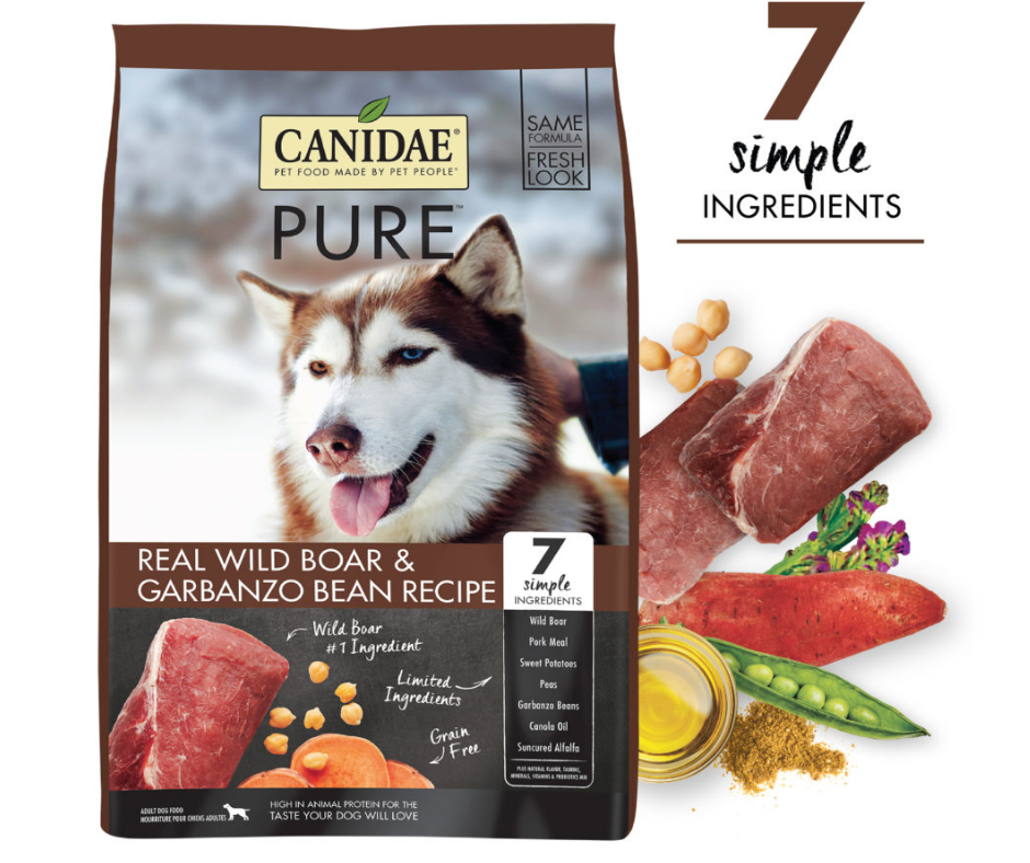 Canidae Grain Free PURE - All Breeds, Adult Dog Real Wild Boar and Garbanzo Bean Limited Ingredient Recipe Dry Dog Food-Southern Agriculture
