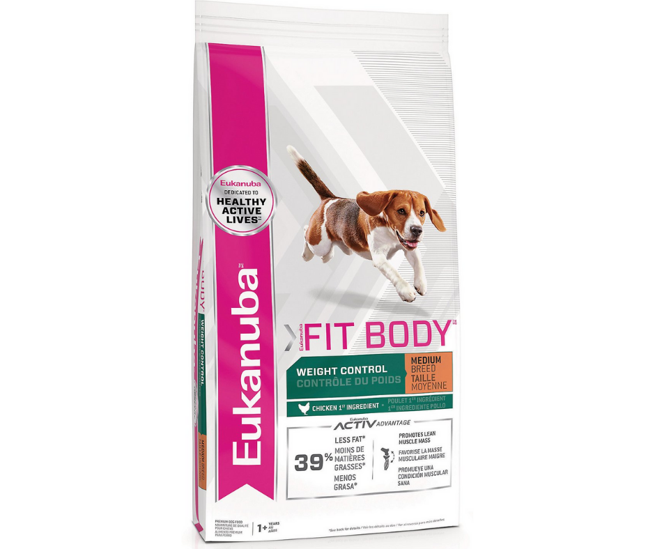 Eukanuba - Medium Breed, Overweight Dog Fit Body Weight Control Recipe Dry Dog Food-Southern Agriculture