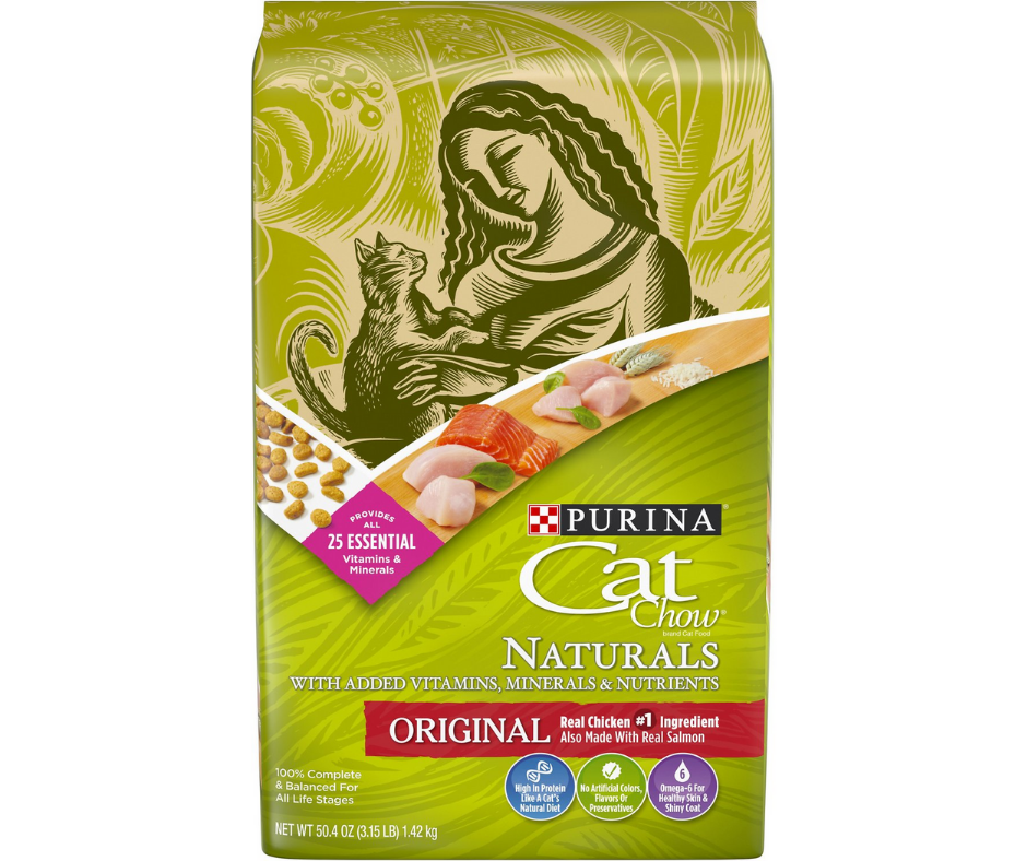 Purina Cat Chow Naturals - All Breeds, Indoor Cat Chicken and Turkey with added vitamins, minerals and nutrients Recipe Dry Cat Food-Southern Agriculture