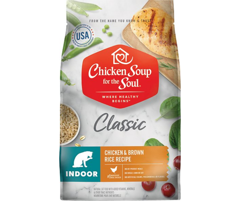 Chicken Soup for the Soul - All Breeds, Indoor Cat Chicken and Brown Rice Recipe Dry Cat Food-Southern Agriculture