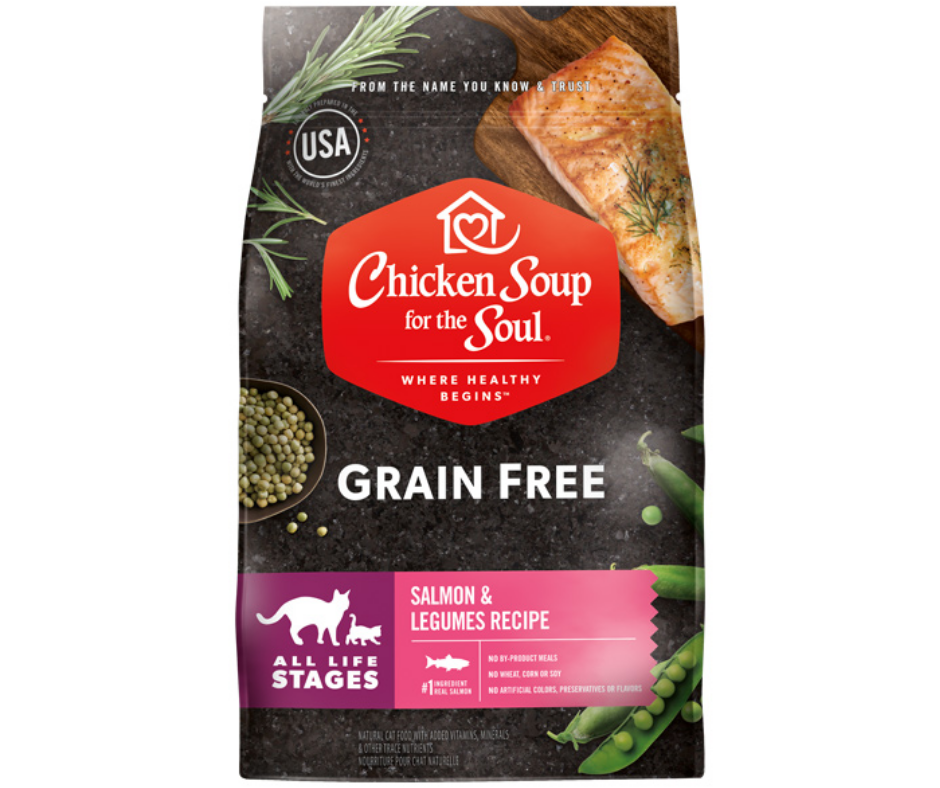 Chicken Soup for the Soul - All Cat Breeds, All Life Stages Grain Free Salmon & Legumes Recipe Dry Cat Food-Southern Agriculture