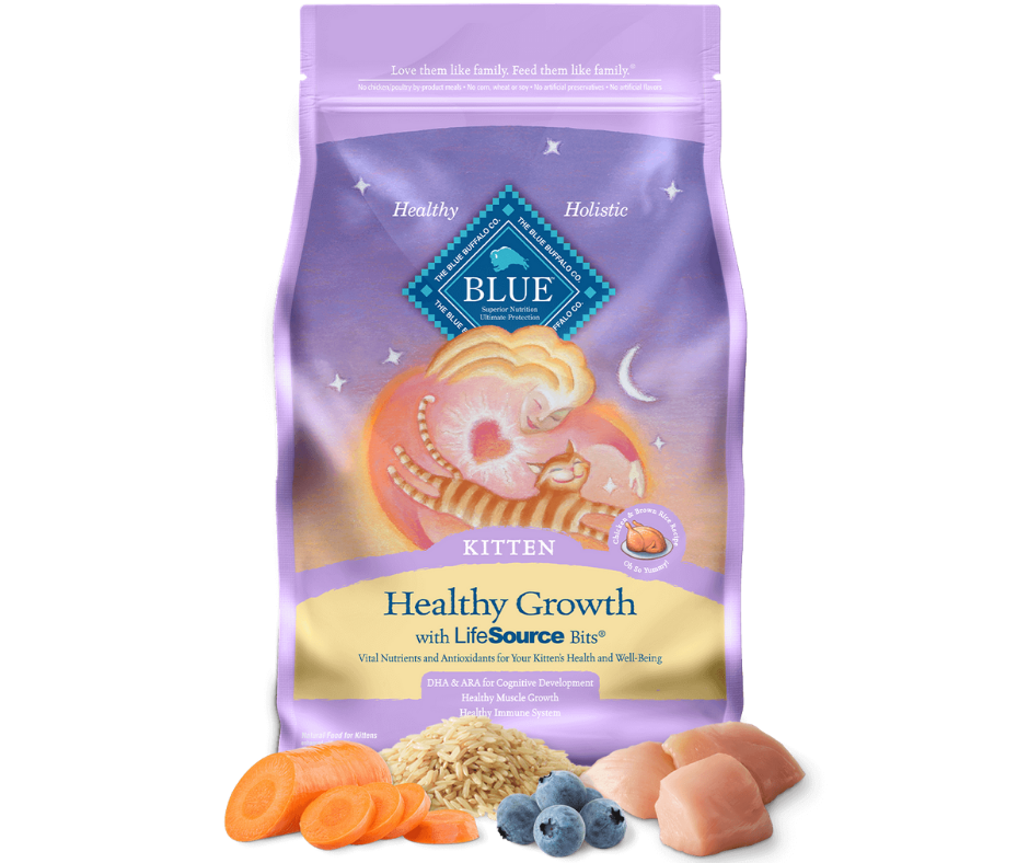 Blue Buffalo Healthy Growth - All Breeds, Kitten Chicken and Brown Rice Recipe Dry Cat Food-Southern Agriculture