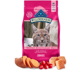 Blue Buffalo Wilderness - All Breeds, Adult Cat Salmon Recipe Dry Cat Food-Southern Agriculture