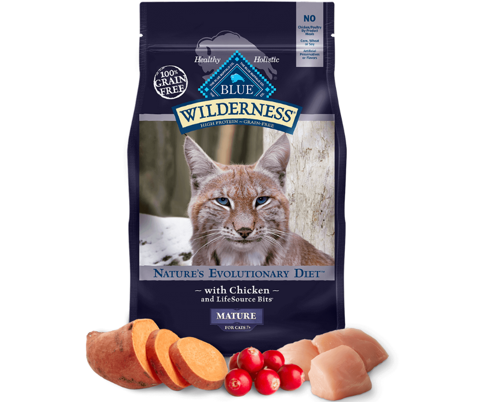 Blue Buffalo Wilderness - All Breeds, Mature Cat Chicken Recipe Dry Cat Food-Southern Agriculture