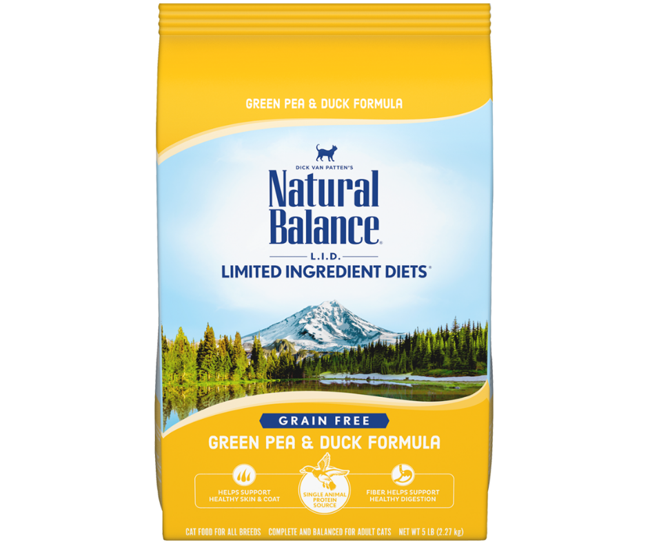 Natural Balance, LID Limited Ingredient Diets - All Breeds, Adult Cat Green Pea & Duck Formula Dry Cat Food-Southern Agriculture
