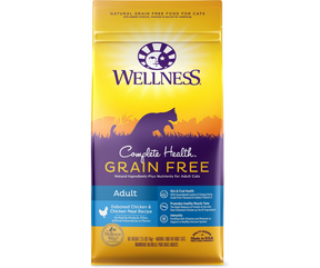 Wellness Complete Health -All Breeds, Adult Cat Grain Free Deboned Chicken & Chicken Meal Recipe Dry Cat Food-Southern Agriculture