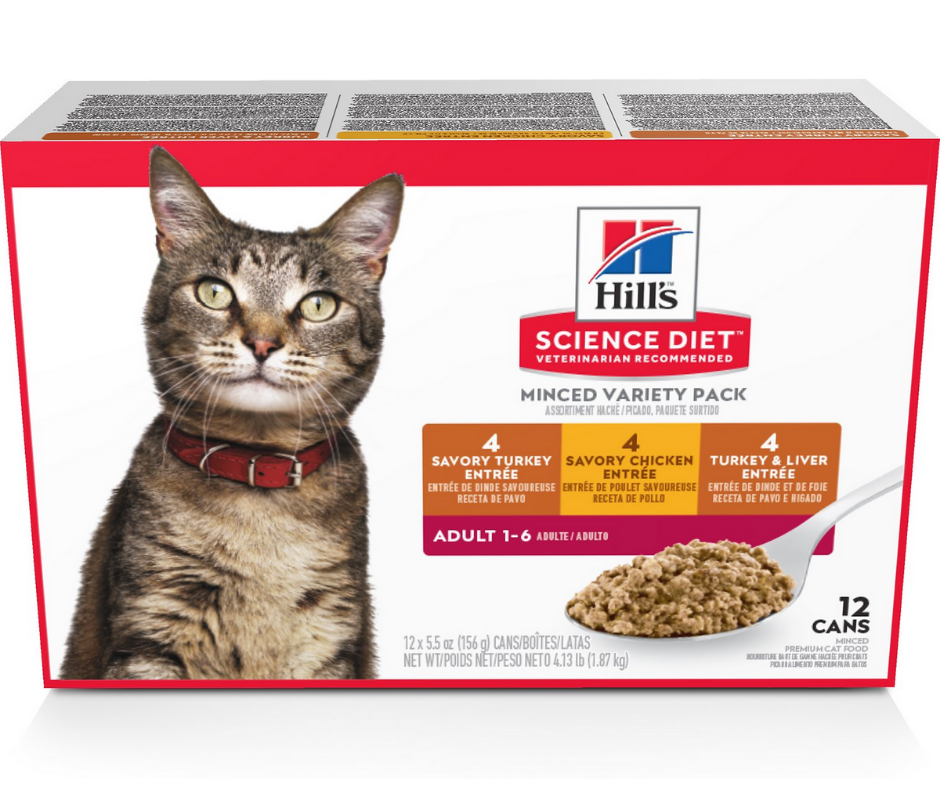 Hill's Science Diet - All Breeds, Adult Cat Savory Entrée Variety Pack Canned Cat Food-Southern Agriculture