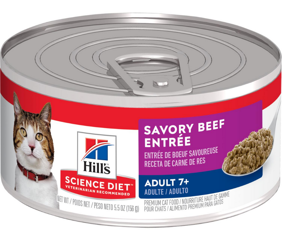 Hill's Science Diet - All Breeds, Senior Cat 7+ Years Old Savory Beef Entrée Canned Cat Food-Southern Agriculture