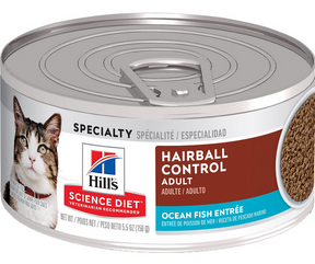Hill's Science Diet - All Breeds, Adult Cat Hairball Control, Ocean Fish Entrée Canned Cat Food-Southern Agriculture