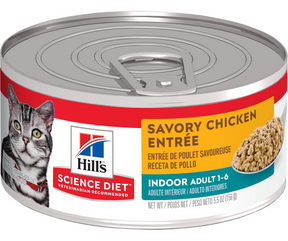 Hill's Science Diet - Indoor Breeds, Adult Cat Savory Chicken Entrée Canned Cat Food-Southern Agriculture