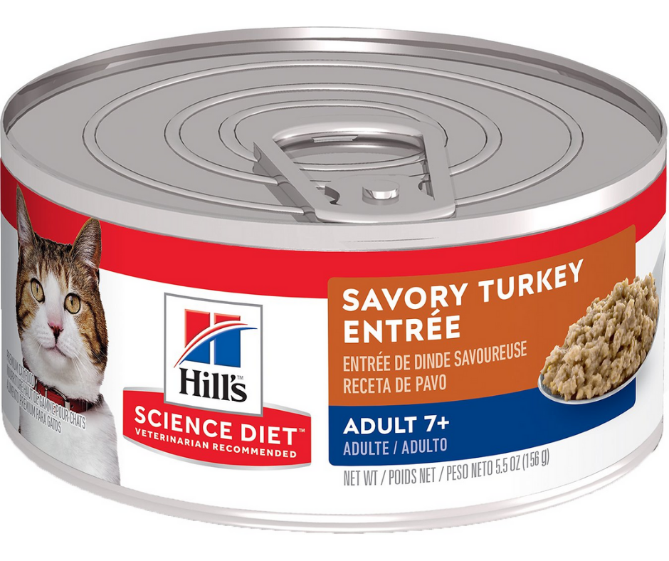 Hill's Science Diet - All Breeds, Senior Cat 7+ Years Old Savory Turkey Entrée Canned Cat Food-Southern Agriculture