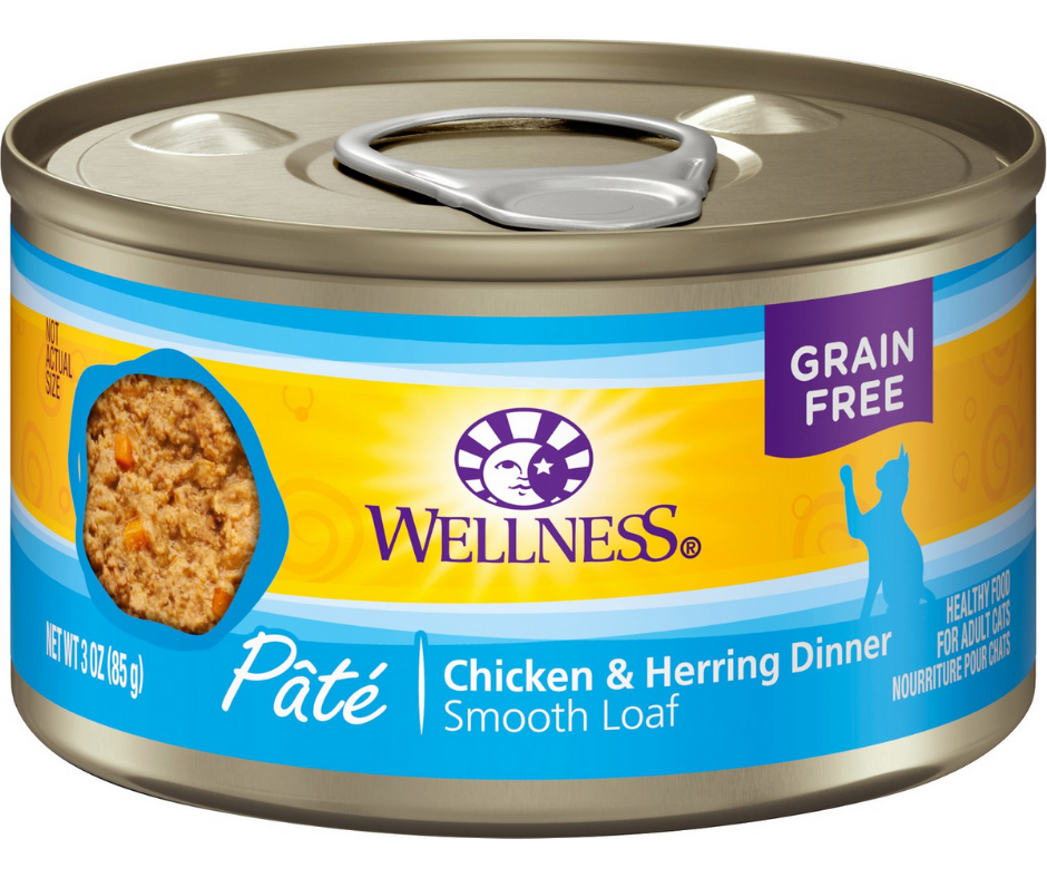 Wellness Complete Health Pâté - All Breeds, Adult Cat. Chicken & Herring Recipe. Canned Cat Food.-Southern Agriculture