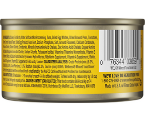 Wellness Complete Health - All Breeds, Adult Cat Minced Tuna Dinner Recipe Canned Cat Food-Southern Agriculture